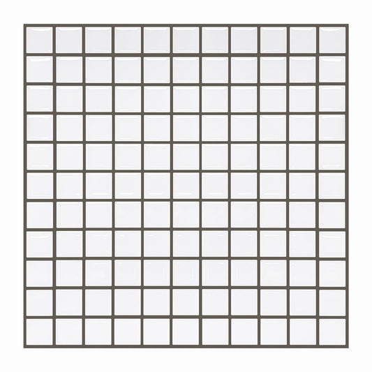MT1074 - Checkered Peel And Stick Backsplash Tile , 12" x 12" Tile