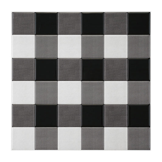 MT1183 - Checkered Peel And Stick Backsplash Tile , 12" x 12" Tile
