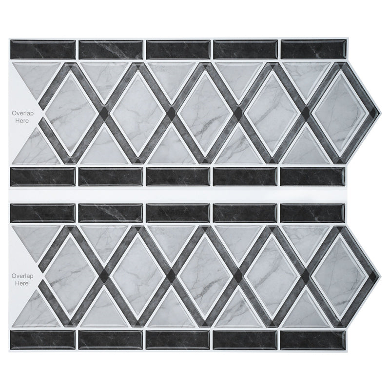 MT1082 - Peel and Stick Backsplash Tile Borders , 12" x 10" Tile