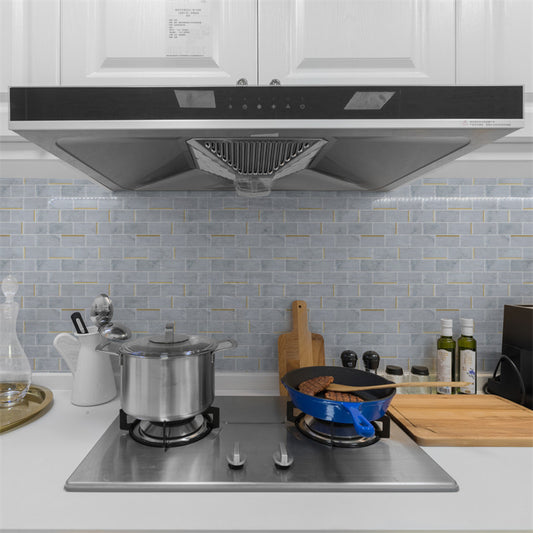 MT1181C - Oblong Walltiles Peel And Stick Backsplash Tile , 10" x 12" Marble Tile